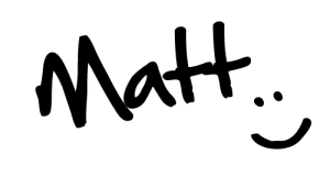 Matt's signature